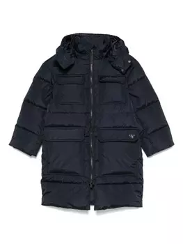 Стеганое пальто Emporio Armani Kids, синий