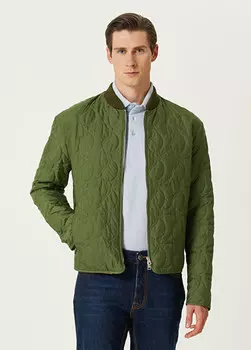 Стеганое пальто Etro, зеленый