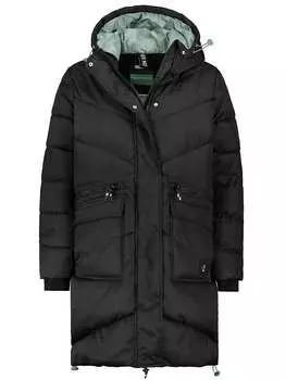 Стеганое пальто Fresh Made Steppmantel, черный