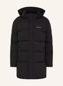 Стеганое пальто Guess Jeans, черный