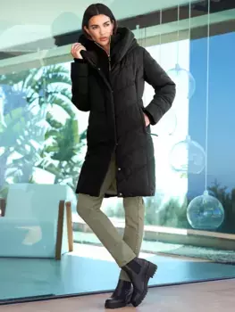 Стеганое пальто Heine, черный