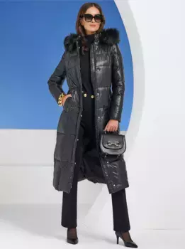 Стеганое пальто Heine, черный