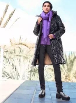 Стеганое пальто Heine, черный