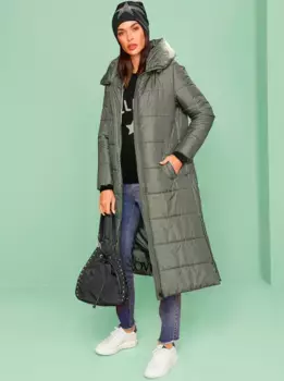 Стеганое пальто Heine, хаки