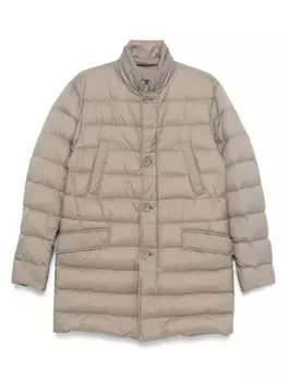 Стеганое пальто Herno, серый