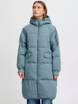 Стеганое пальто ихбунала Ichi, голубой