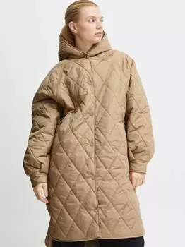 Стеганое пальто ихханса Ichi, бежевый