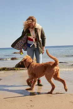 Стеганое пальто из борга Chester Boden, зеленый