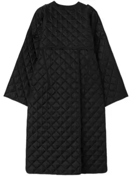 Стеганое пальто Jil Sander, черный