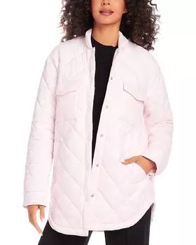 Стеганое пальто Karen Kane, розовый