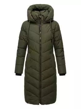 Стеганое пальто кремового цвета catzii xiv Navahoo, зеленый