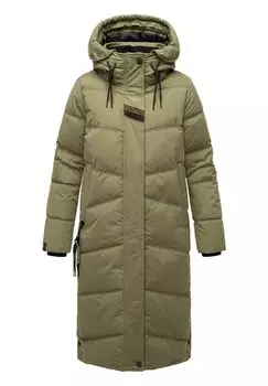 Стеганое пальто Кушельмаузи NAVAHOO, цвет Olive Leaf