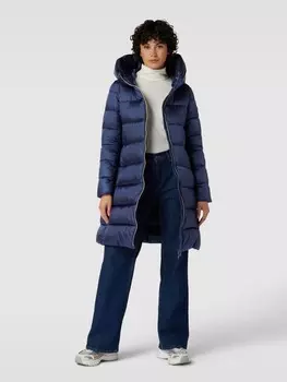 Стеганое пальто на двусторонней молнии SAVE THE DUCK, темно-синий
