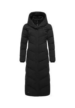 Стеганое пальто Наталка Экстрадлинное Ragweartm, черный