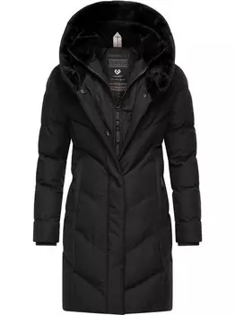 Стеганое пальто наталка уютное Ragwear, черный