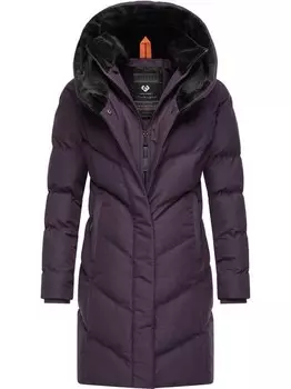 Стеганое пальто наталка уютное Ragwear, фиолетовый