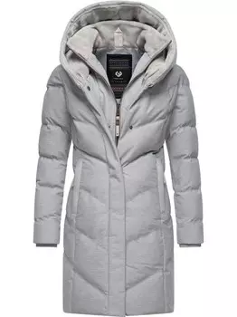 Стеганое пальто наталка уютное Ragwear, серый