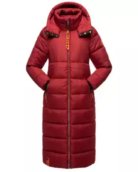 Стеганое пальто Navahoo "Хрустальный цветок", модное, стеганое женское зимнее пальто, красный
