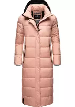Стеганое пальто Navahoo "Isalie", классическое зимнее пальто со съемным капюшоном, розовый