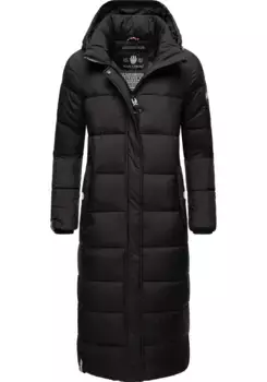 Стеганое пальто Navahoo "Isalie", классическое зимнее пальто со съемным капюшоном, черный