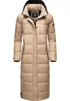 Стеганое пальто Navahoo "Isalie", классическое зимнее пальто со съемным капюшоном, коричневый