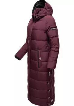 Стеганое пальто Navahoo "Isalie", классическое зимнее пальто со съемным капюшоном, красный