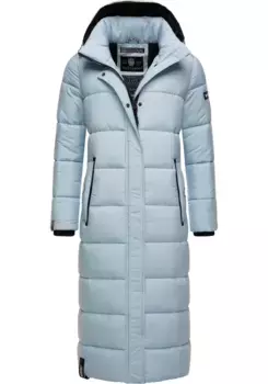 Стеганое пальто Navahoo "Isalie", классическое зимнее пальто со съемным капюшоном, синий