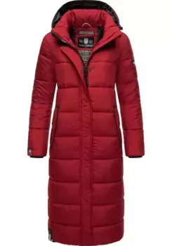 Стеганое пальто Navahoo "Isalie", классическое зимнее пальто со съемным капюшоном, красный