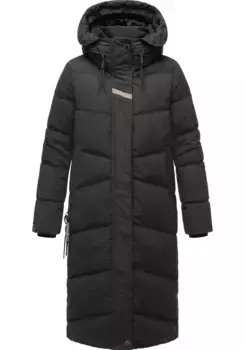 Стеганое пальто Наваху "Кушельмауси", современное женское зимнее пальто с большим капюшоном Navahoo, черный