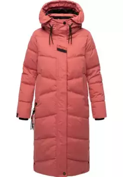 Стеганое пальто Наваху "Кушельмауси", современное женское зимнее пальто с большим капюшоном Navahoo, розовый
