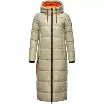 Стеганое пальто Наваху "Schmuseengel", зимняя стеганая куртка на теплой подкладке с контрастными деталями Navahoo, цвет Kieselgrau