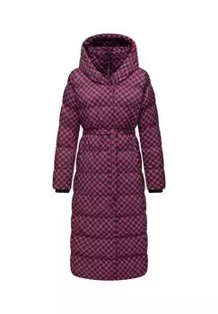 Стеганое пальто Niara Long Print Ragwear, цвет Fuchsia