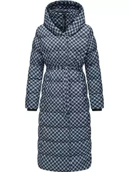 Стеганое пальто niara с длинным принтом Ragwear, синий