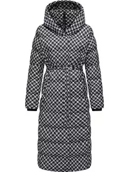 Стеганое пальто niara с длинным принтом Ragwear, черный