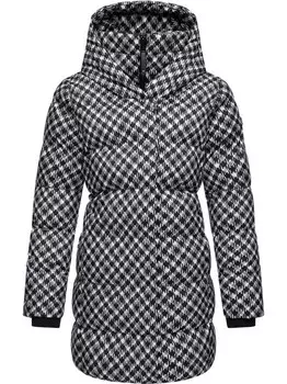 Стеганое пальто niara с принтом Ragwear, черный