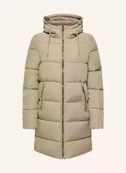 Стеганое пальто Only, бежевый