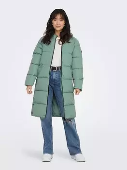 Стеганое пальто ONLY, мятный