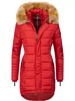 Стеганое пальто папайя Navahoo, красный