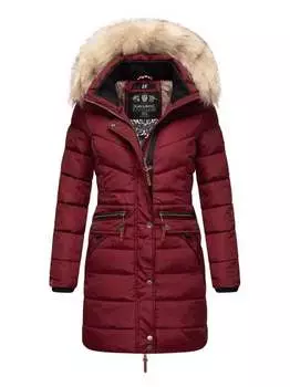 Стеганое пальто paula Navahoo, бордовый