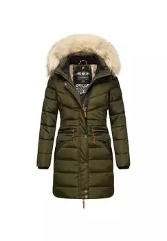 Стеганое пальто Паула NAVAHOO, цвет Dark Olive