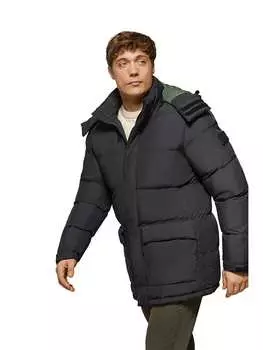 Стеганое пальто Polo Club, черный