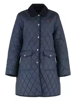 Стеганое пальто POLO RALPH LAUREN, синий