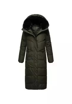 Стеганое пальто притягивает взгляды XIV NAVAHOO, цвет Dark Olive