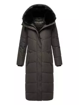 Стеганое пальто притягивает взгляды xiv Navahoo, серый