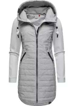 Стеганое пальто Ragwear "Lucinda Long II", пальто из современного микса материалов, с капюшоном, белый