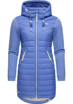 Стеганое пальто Ragwear "Lucinda Long II", пальто из современного микса материалов, с капюшоном, синий