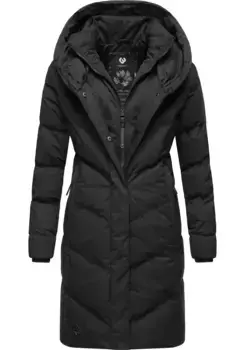 Стеганое пальто Ragwear "Наталка", стильная, стеганая зимняя парка с капюшоном на подкладке, цвет Dark