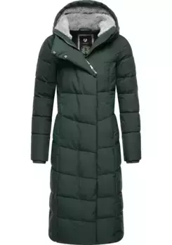 Стеганое пальто Ragwear "Pavla Extralong", неподвластное времени непромокаемое женское зимнее пальто, зеленый