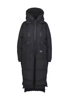 Стеганое пальто РианнаАК А, капюшон, нагрудные карманы, женское ALIFE AND KICKIN, цвет Moonless