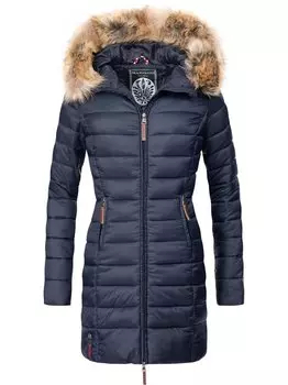 Стеганое пальто роза стеганое Marikoo, синий